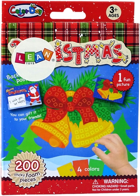 

Zestaw Kreatywna Wyklejanka Mozaika Święta Dzwonek