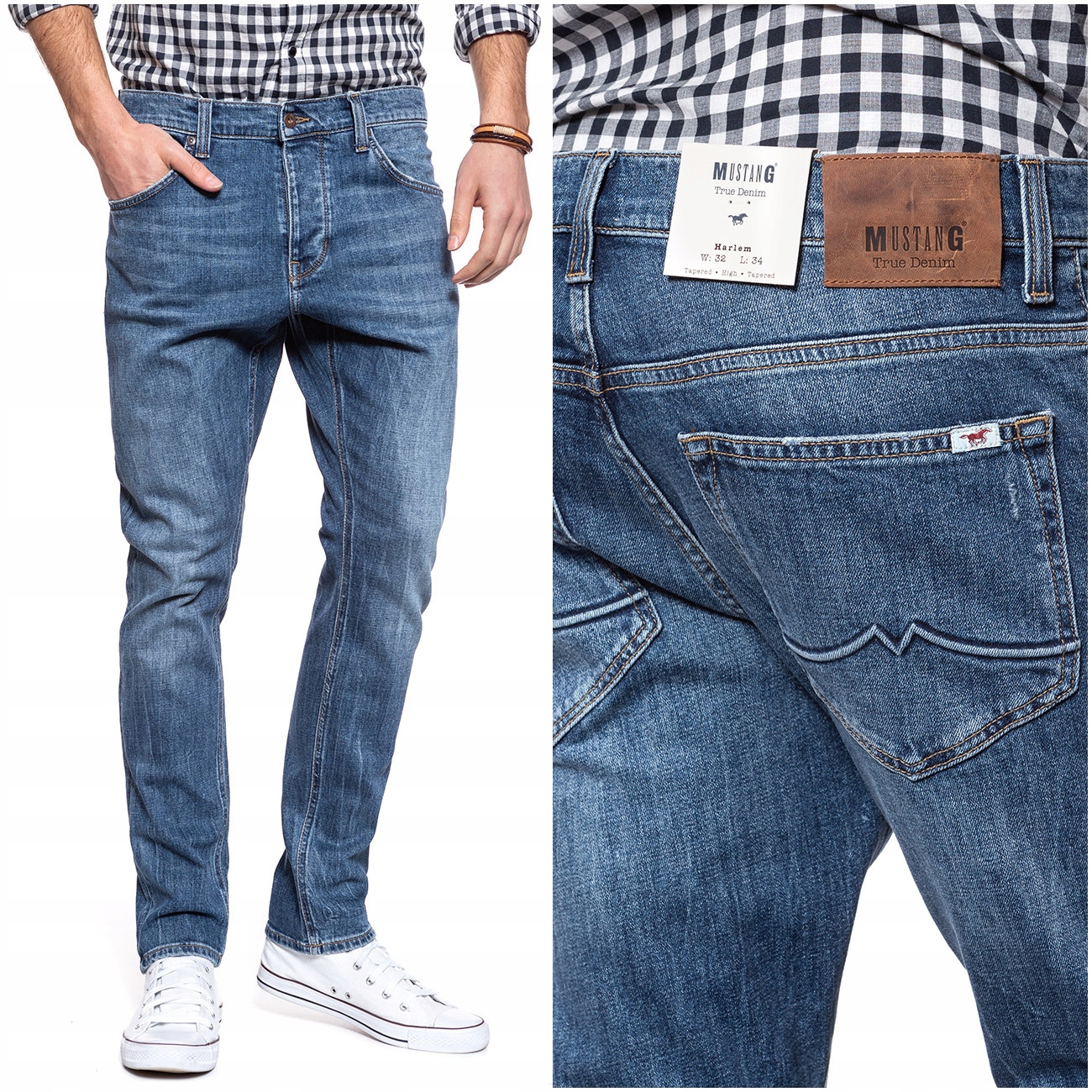 

Mustang Harlem Męskie Spodnie Jeansowe W32 L34