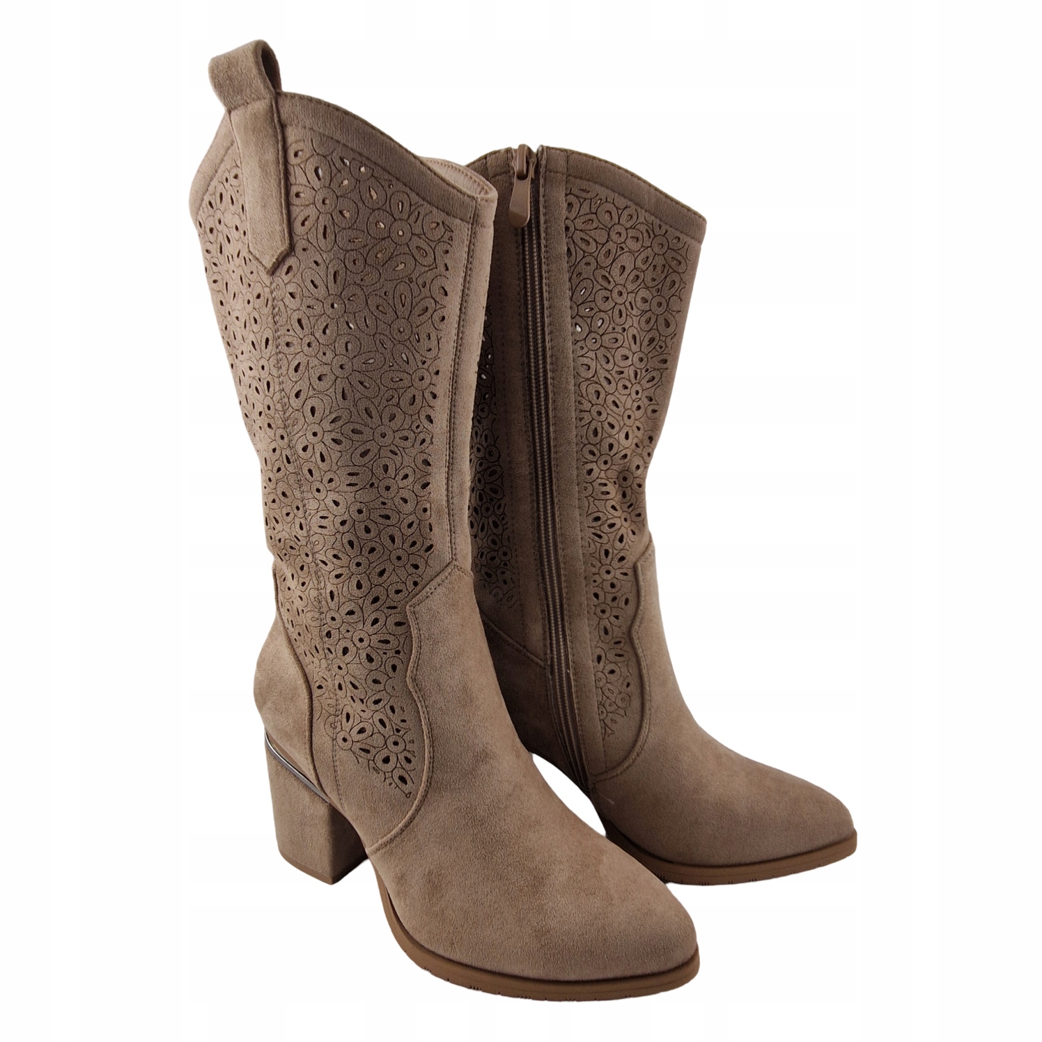 Kotníkové Boty Kovbojské Boty boty S.Barski HY51-238 béžové R39