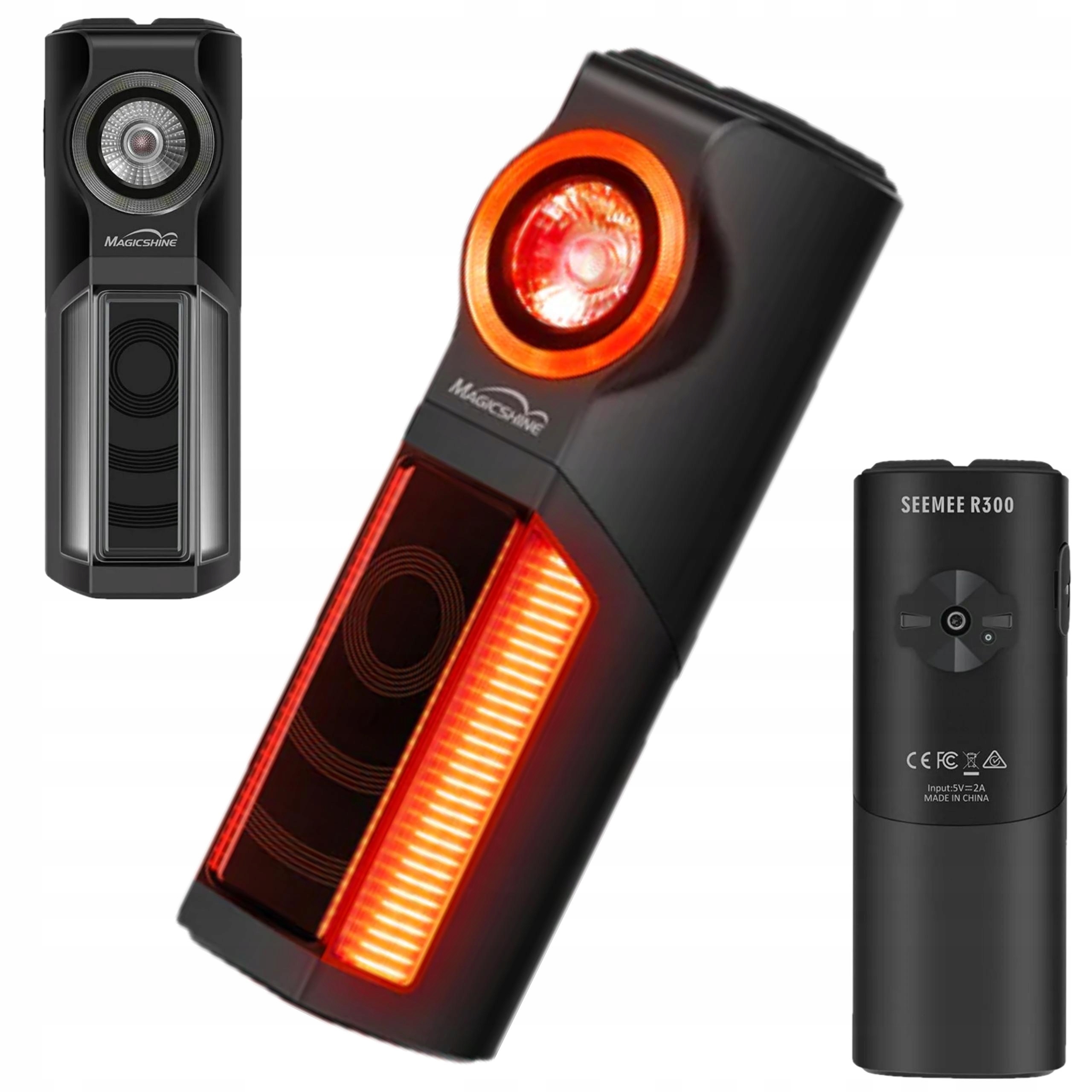 Lampka Rowerowa Tylna z Radarem MAGICSHINE SEEMEE R300 Zasięg Detekcji 140m