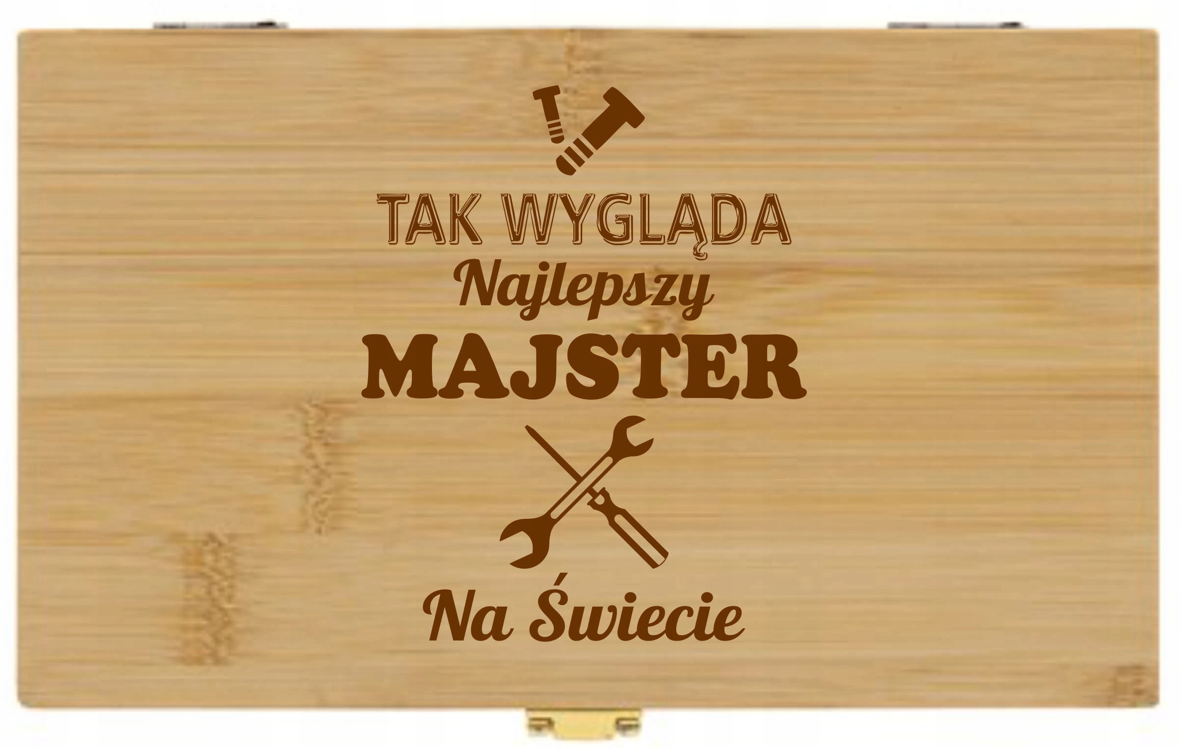 SKRZYNKA Z NARZĘDZIAMI 21 el. prezent DLA MAJSTERKOWICZA twój tekst GRAWER