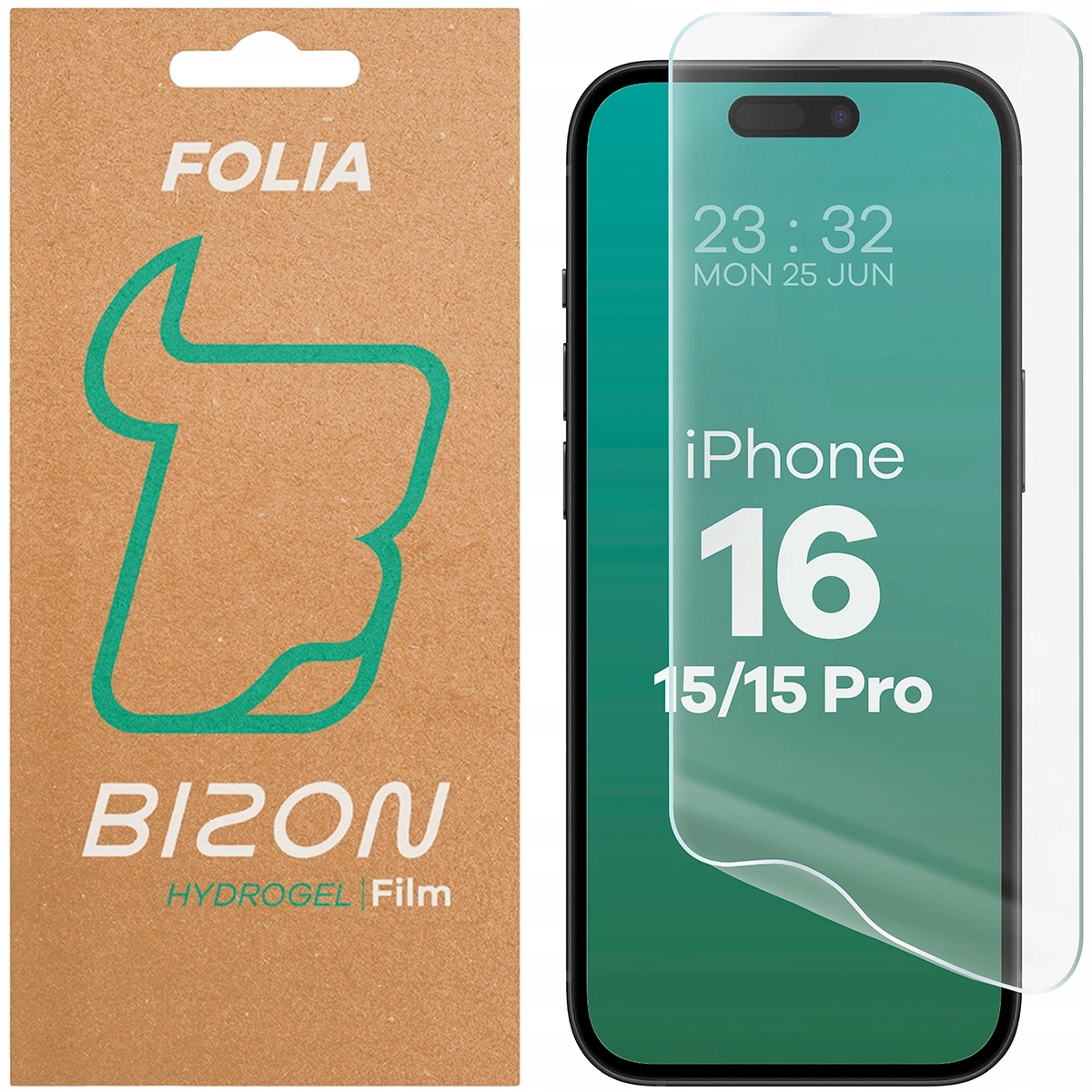 Bizon na ekran Hydrogel Front do iPhone 15 / 15 Pro / 16 1 sztuka