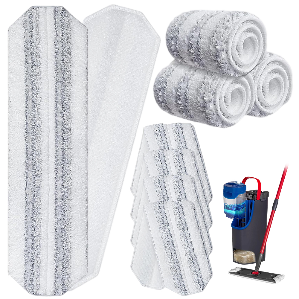 Levně 10 x Čisticí návleky pro plochý mop Mikrovlákno Univerzální náplň