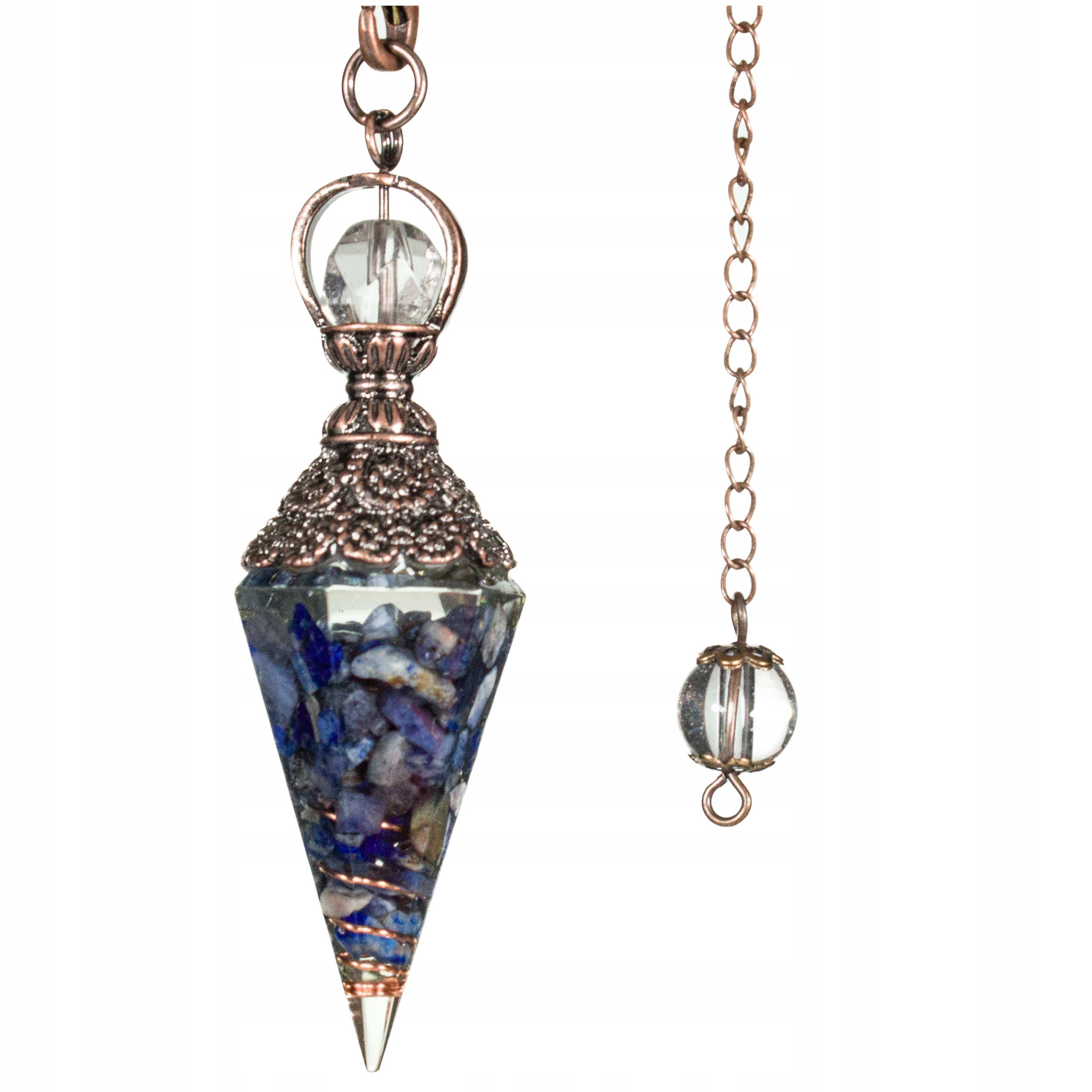 Wahadełko Orgonitowe Lazuryt Lapis Lazuli Wahadło Radiestezyjne