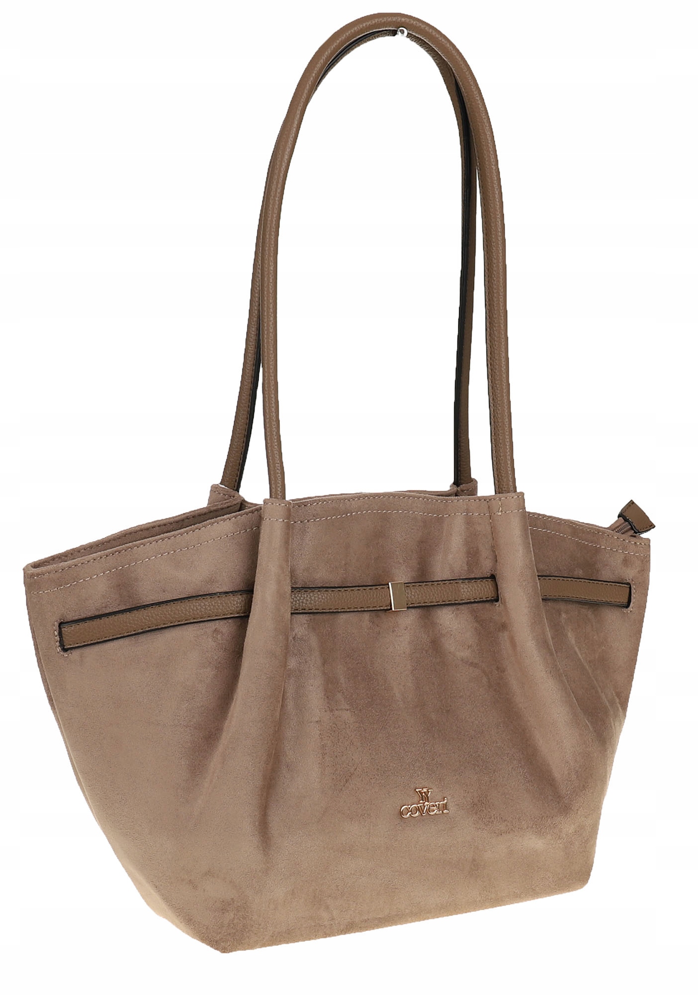 Torebka damska shopper duża do pracy A4 modna CMCTJ2961 beżowa