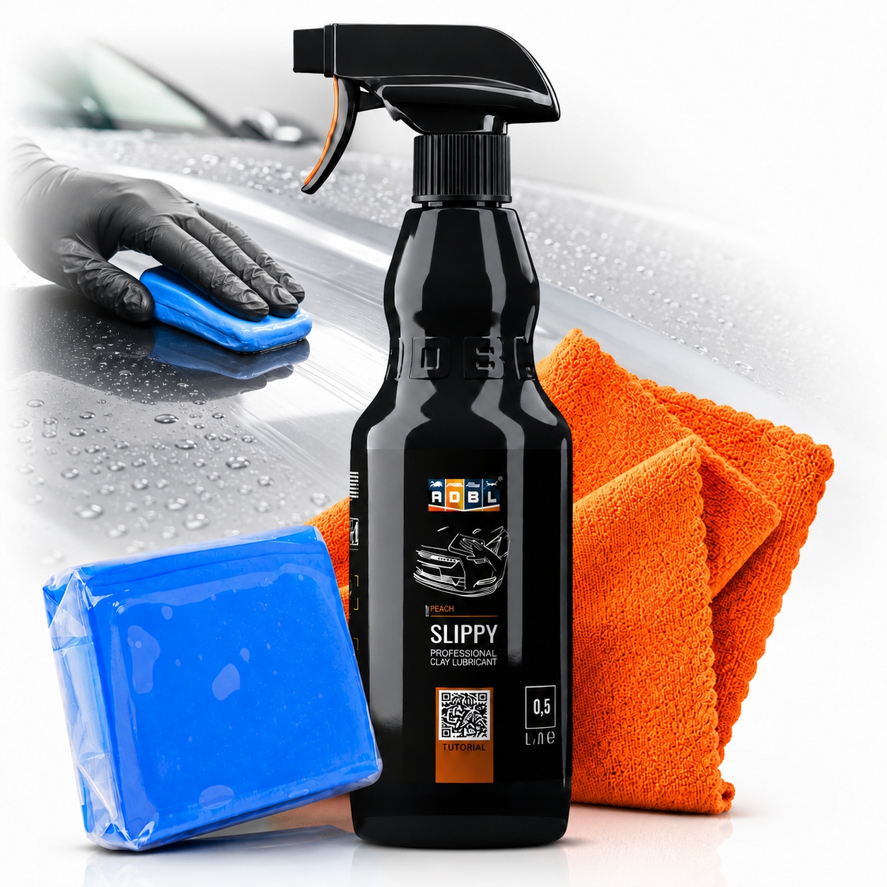Zestaw do glinkowania Lubrykant Adbl Slippy 500ml glinka mikrofibra