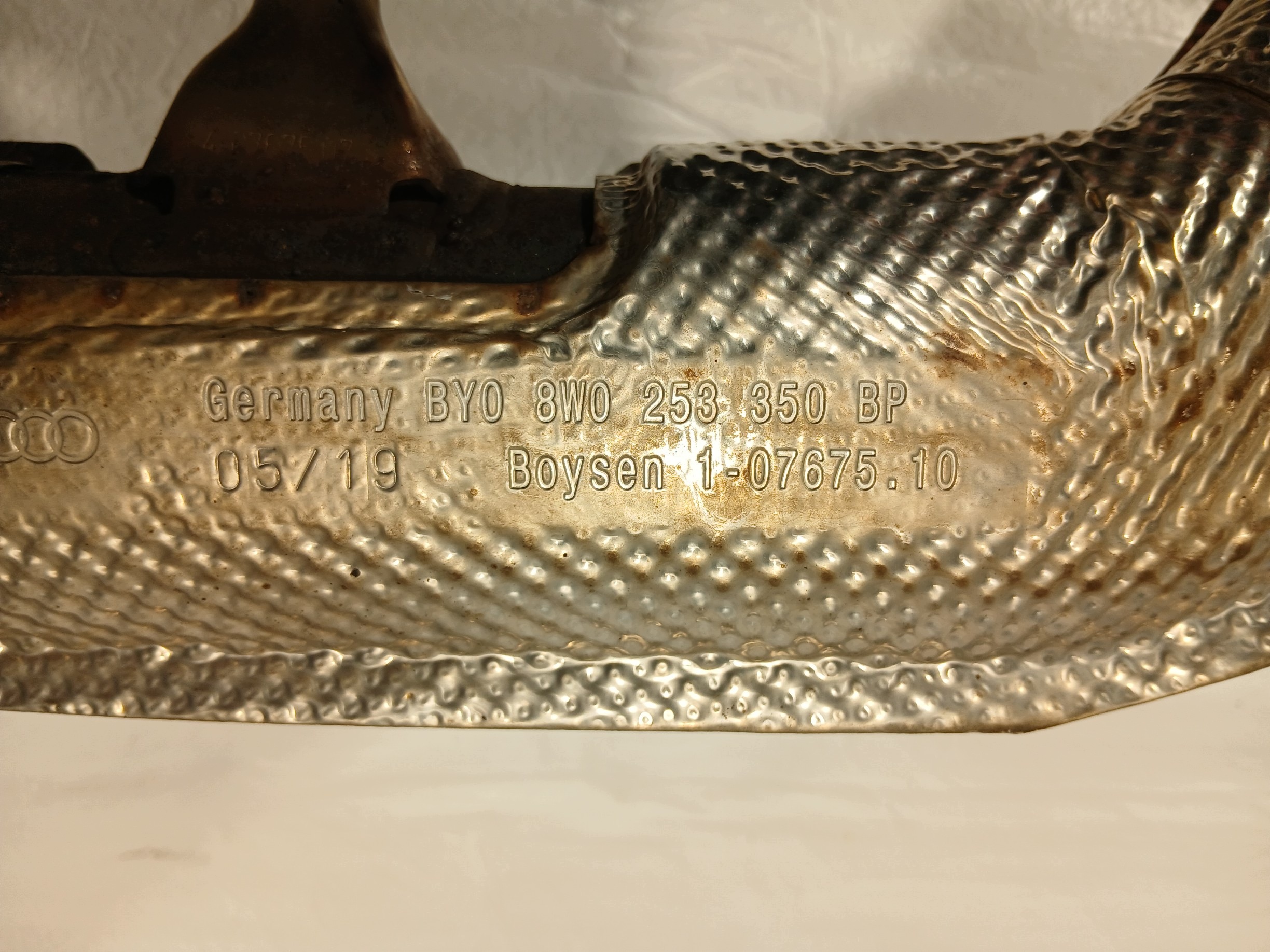 AUDI A4 B9 LIFT pipe exhaust 8W0253350BP
