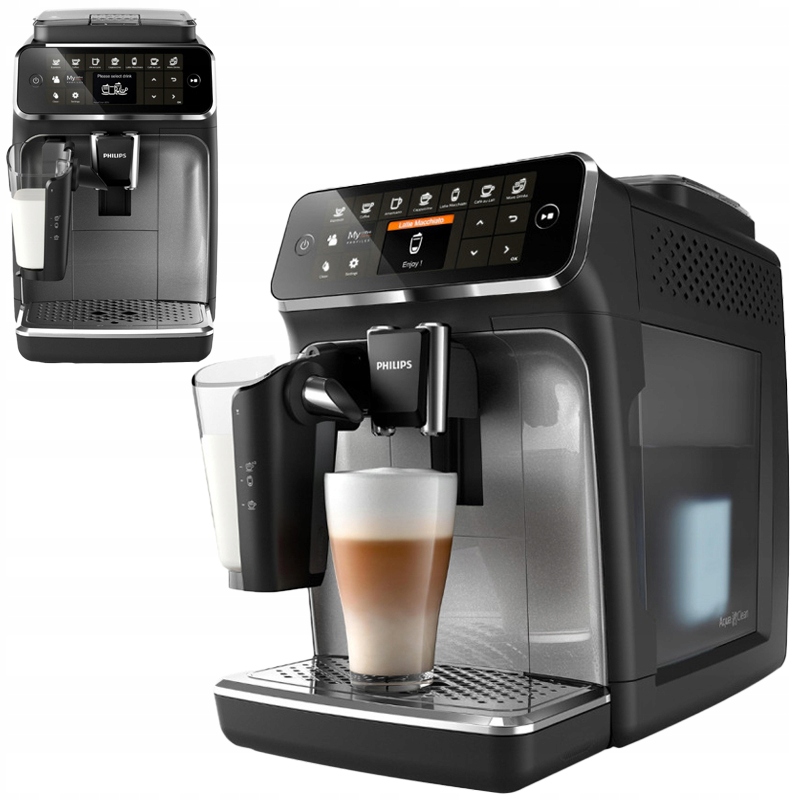 Automatický na kávu tlakový kávovar Philips LatteGo 4300 na 8 nápojov