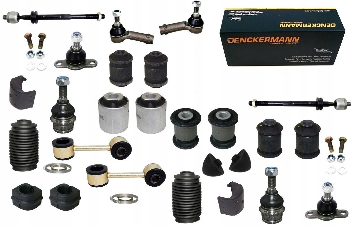 Koncovky Pouzdra Kyvadla Vw Transporter T4 1996- Přední Sada 26 Ks