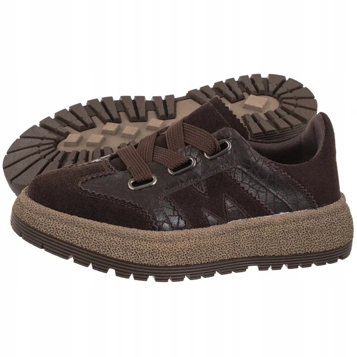 Kožené dámské tenisky Filippo Hnědé DP7978/26 Brown