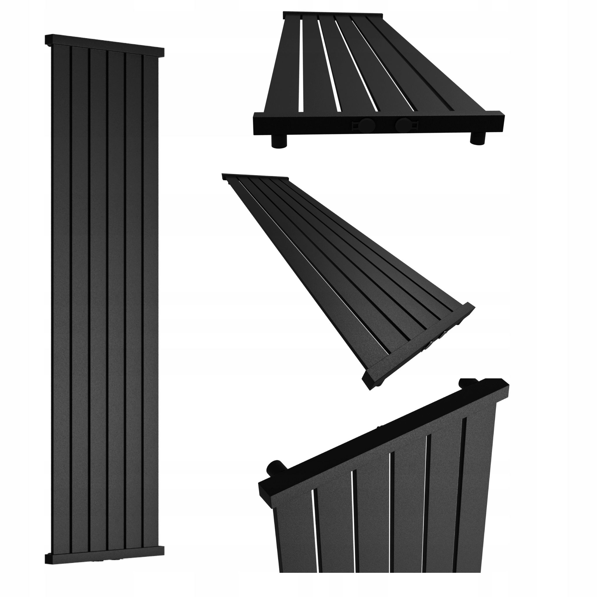 Dekorativní radiátor Lotus 120x26 Černá Struktura