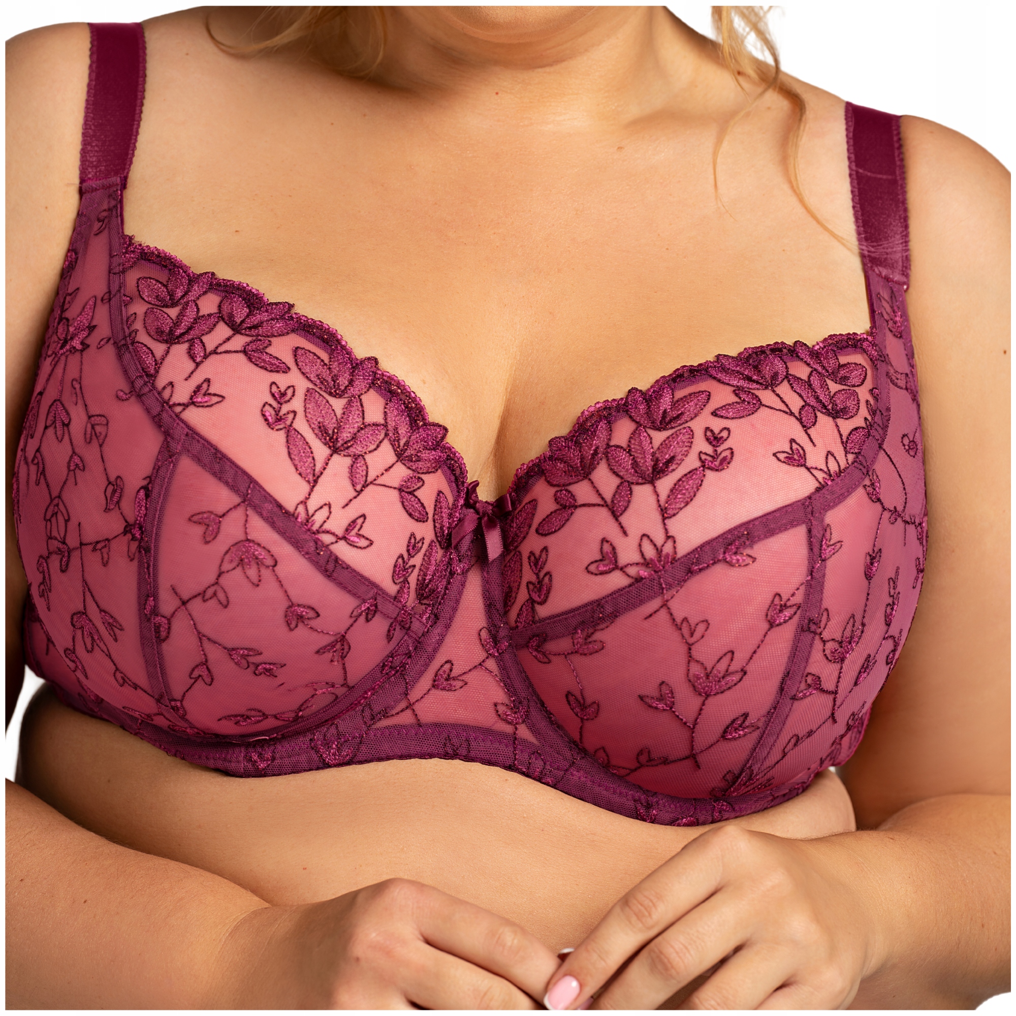 Měkká podprsenka s velkým poprsím, odolná, měkká Nessa Nel 75F