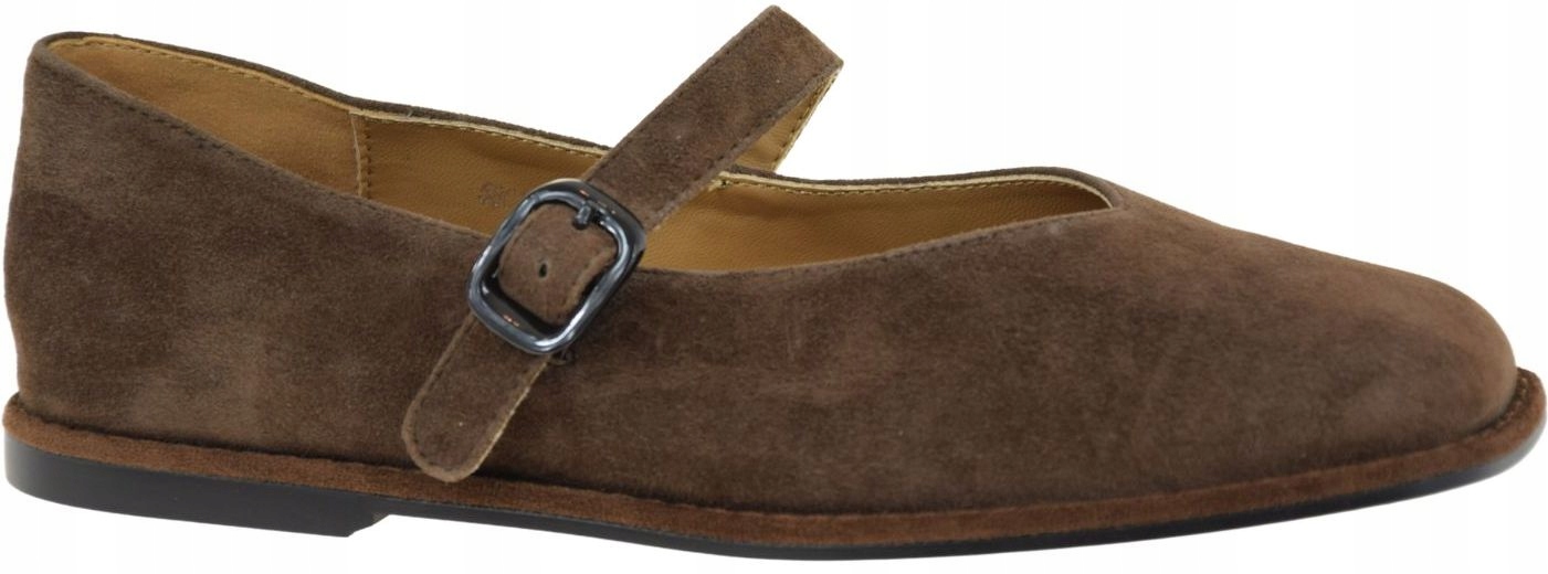 Elegantní dámské kožené semišové baleríny Artiker 58C1451 VEL.36