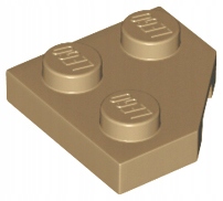 

Lego 26601 Płytka narożna ścięta 2x2 dark tan