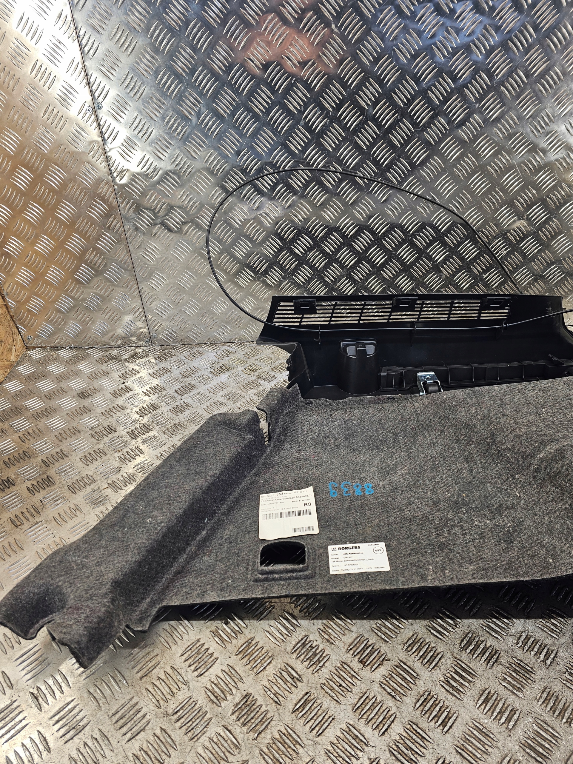 VW PASSAT B8 KOMBI upholstery boot side left 3G9867427K