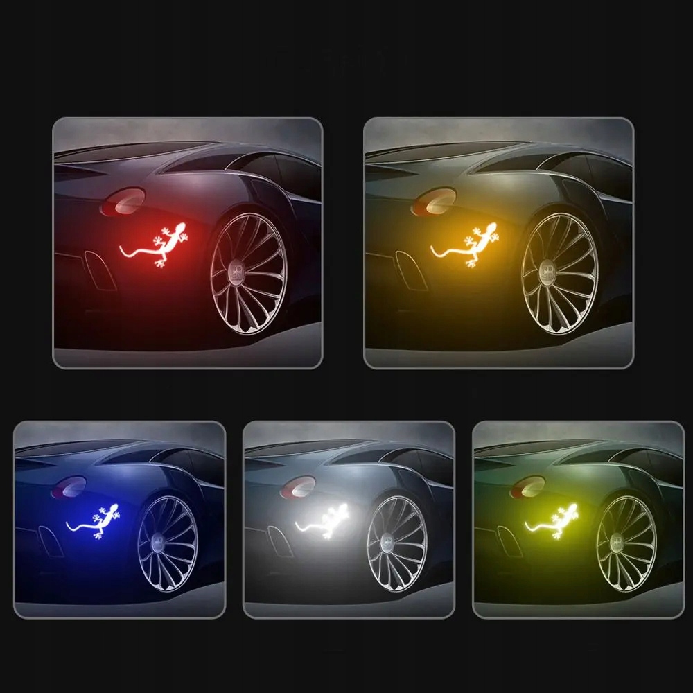 NAKLEJKA ODBLASKOWA NA SAMOCHÓD AUTO SAMOPRZYLEPNA 3D JASZCZURKA NAKLEJKI Producent ST