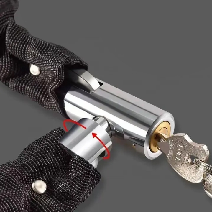 METALOWY ŁAŃCUCH BLOKADA ROWEROWA NA ROWER MOTOR ZAPIĘCIE ZAMKNIĘCIE Marka Inna marka