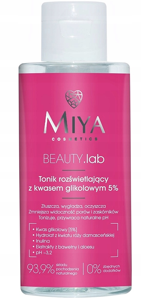 MIYA TONIK ROZŚWIETLAJĄCY Z KW GLIKOLOWYM 5% 150ml Marka MIYA