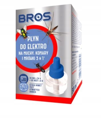 

Bros Elektro na muchy komary i mrówki zapas płyn
