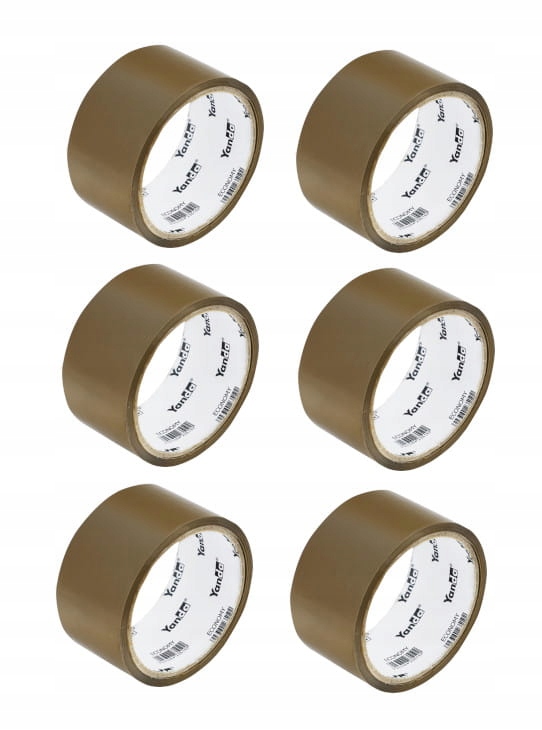

Taśma Klejąca 48mm/50 Pakowa Brązowa 6 sztuk