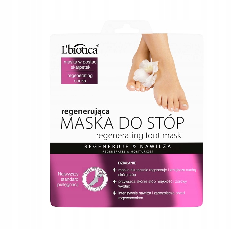 L'biotcia Maska Regenerująca do stóp Skarpetki