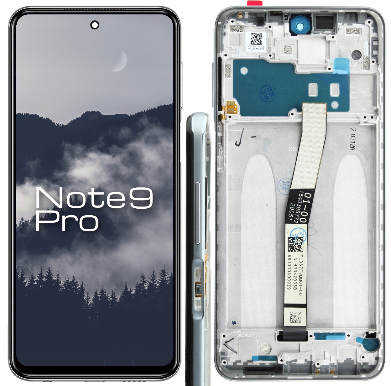 Rámeček Obrazovky pro Xiaomi Redmi Note 9 Pro