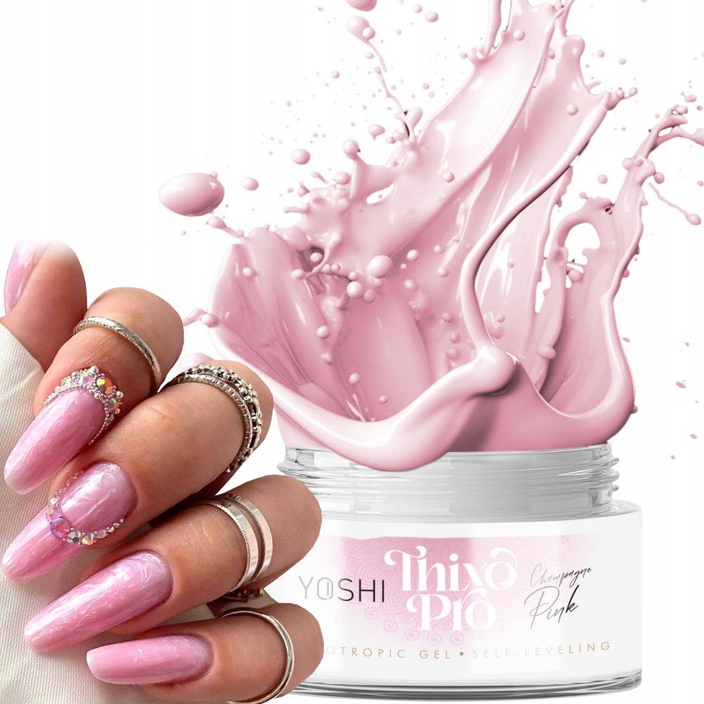 Thixo Pro Champagne Pink Żel Budujący Samopoziomujący Z Drobiną