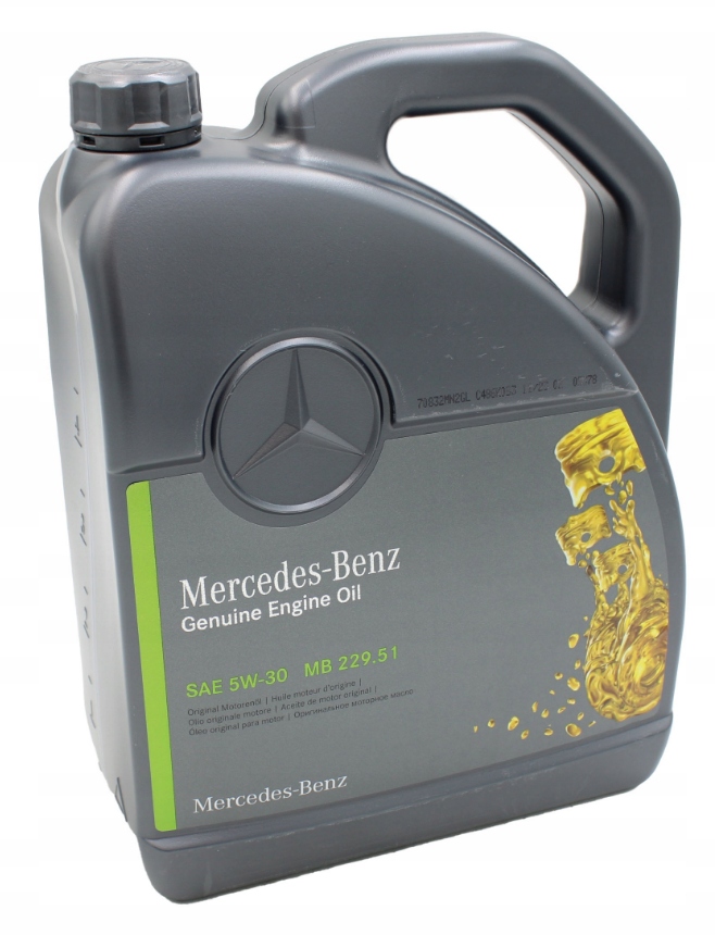 Olej silnikowy Mercedes-Benz Motorenol Mb 229.51 5W-30 5W30 5L