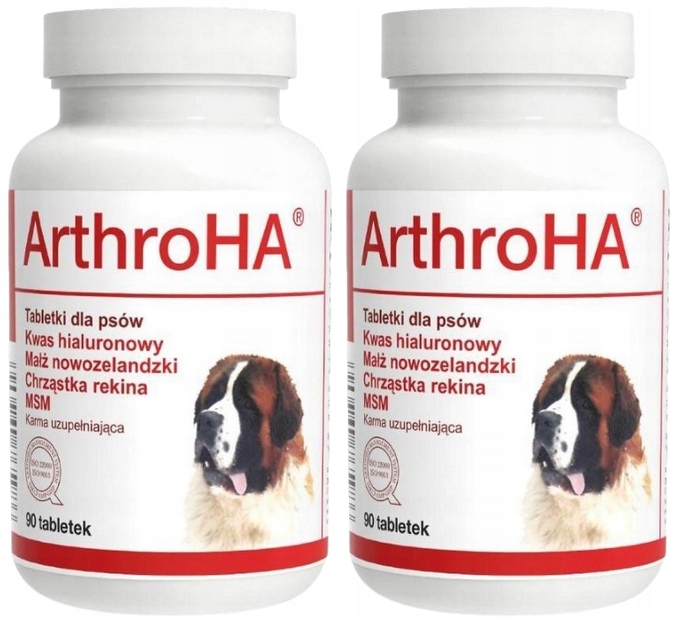 Levně ArthroHa kyselina hyaluronová Msm novozélandská mušle na klouby pro psa 2x90 tabl