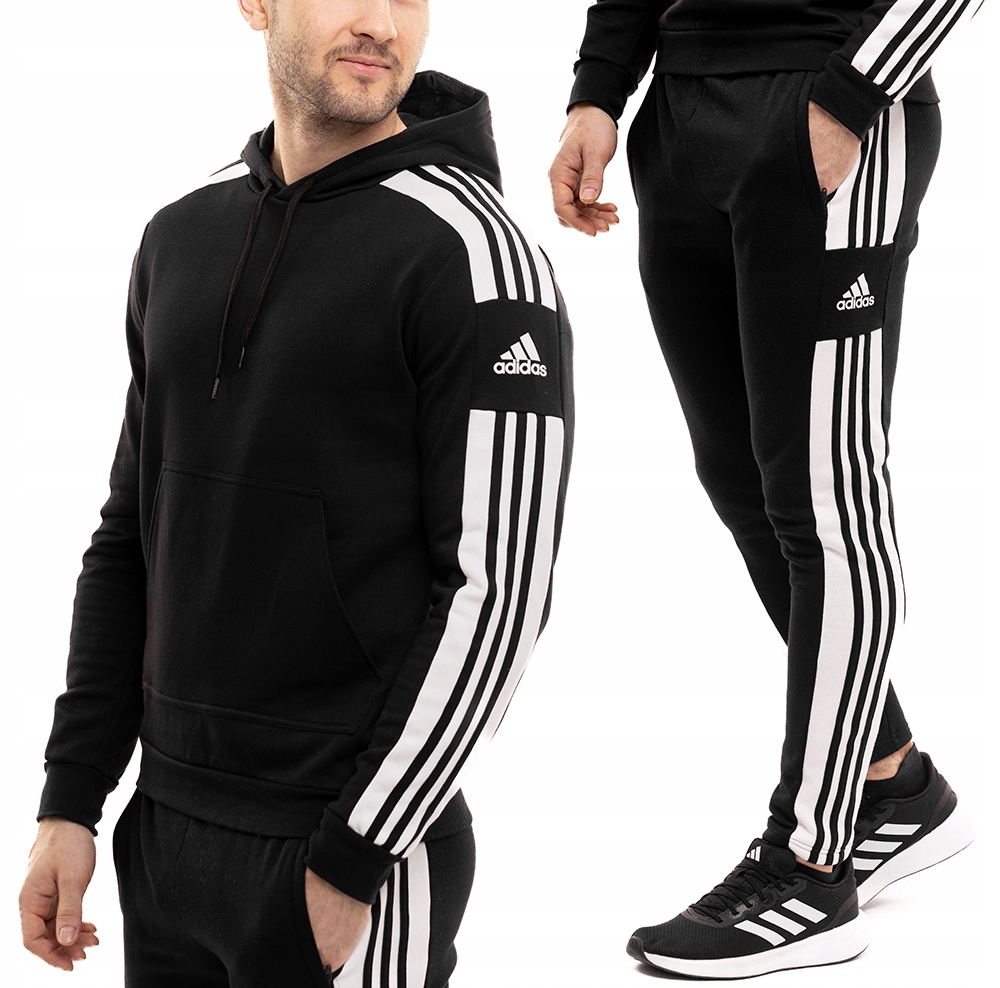 adidas Teplákovka Pánský sportovní komplet Mikina Kalhoty Squadra 21 Černá vel. S
