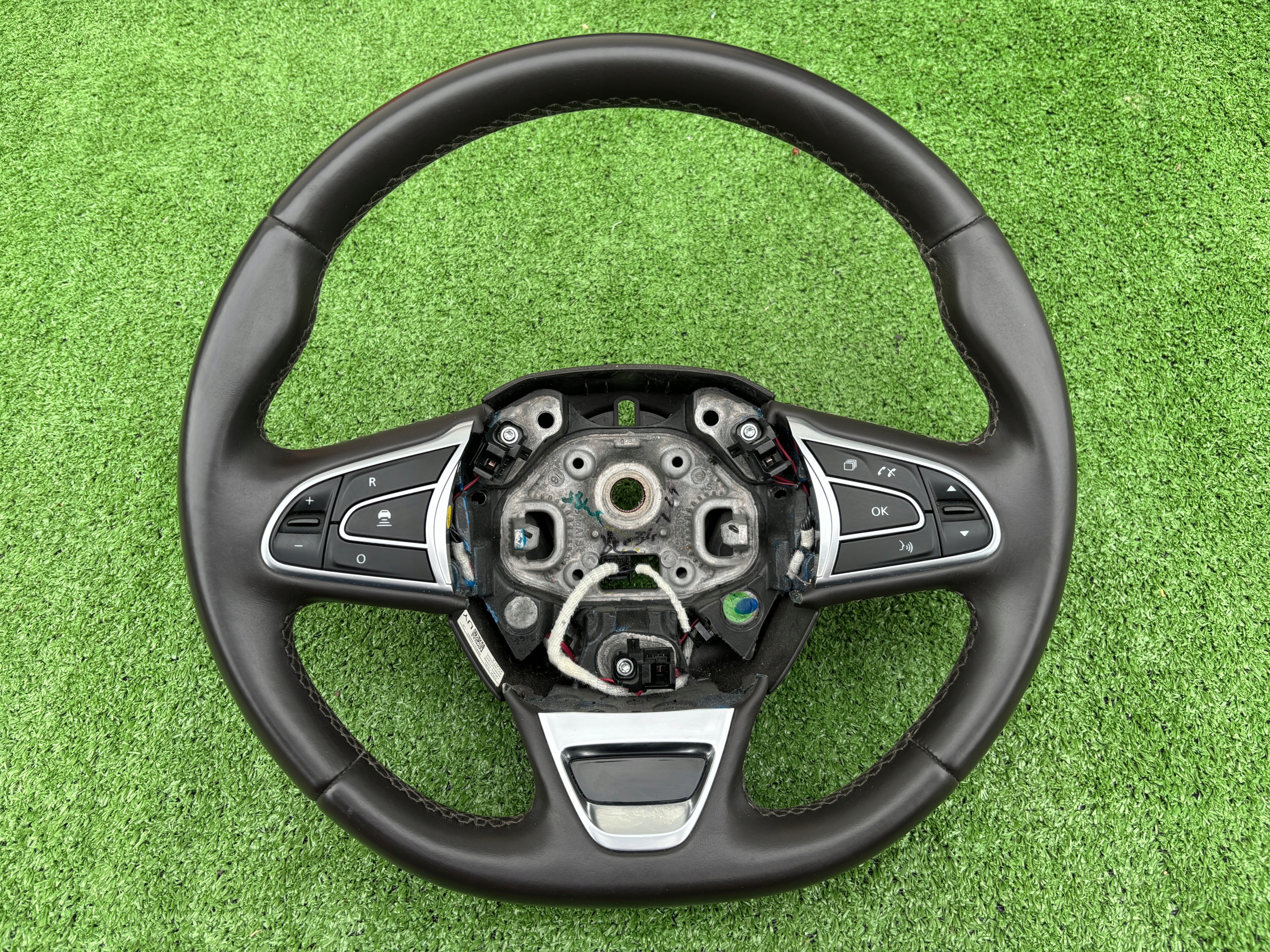 RENAULT ESPACE V KIEROWNICA MULTIFUNKCJA BRĄZOWA SKÓRA