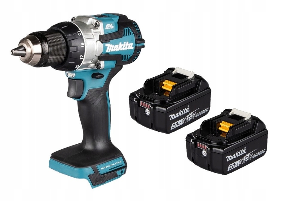 Makita Aku Wiertarko Wkrętarka Lxt 18V 73Nm 1800 Obr 2x3Ah BL1830 DDF489Z