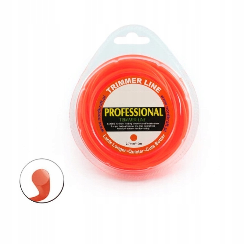 

Żyłka tnąca okrągła 2,4mm/15m Eco-trim