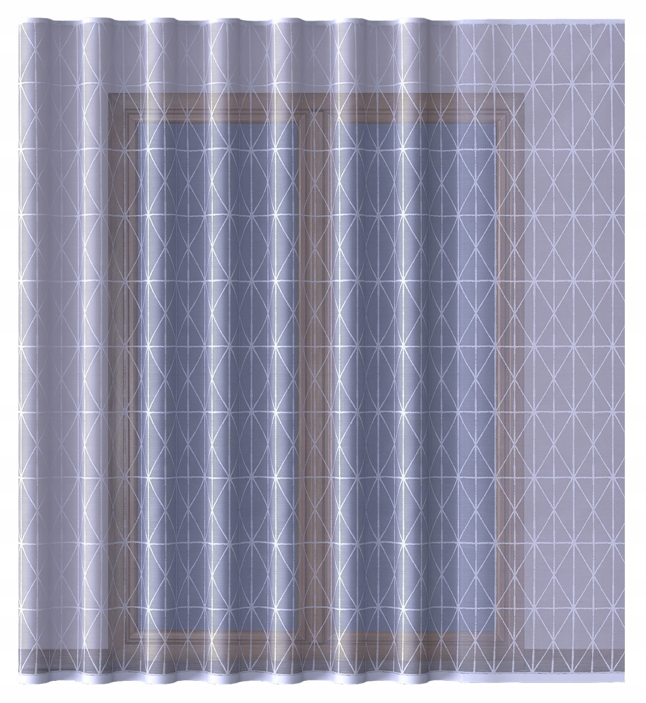 Záclona Na Pásku Geometrický Vzor 300x230