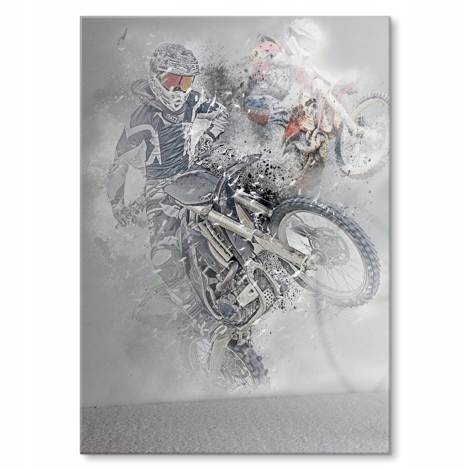 Kovový plakát Motocross L