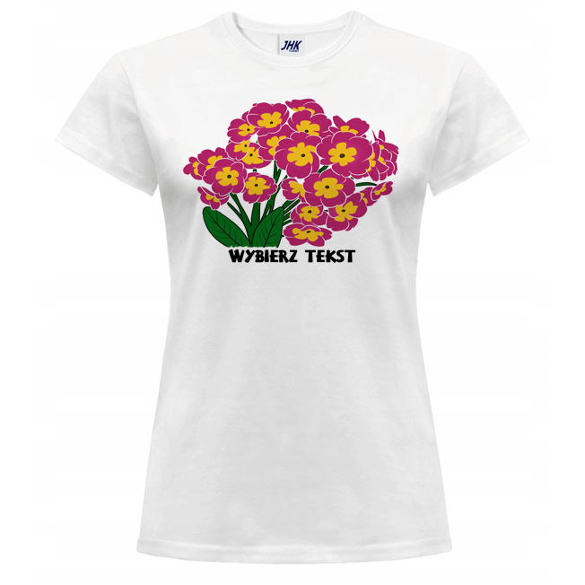 

Koszulka Damska T-shirt Z Nadrukiem Kwiaty S