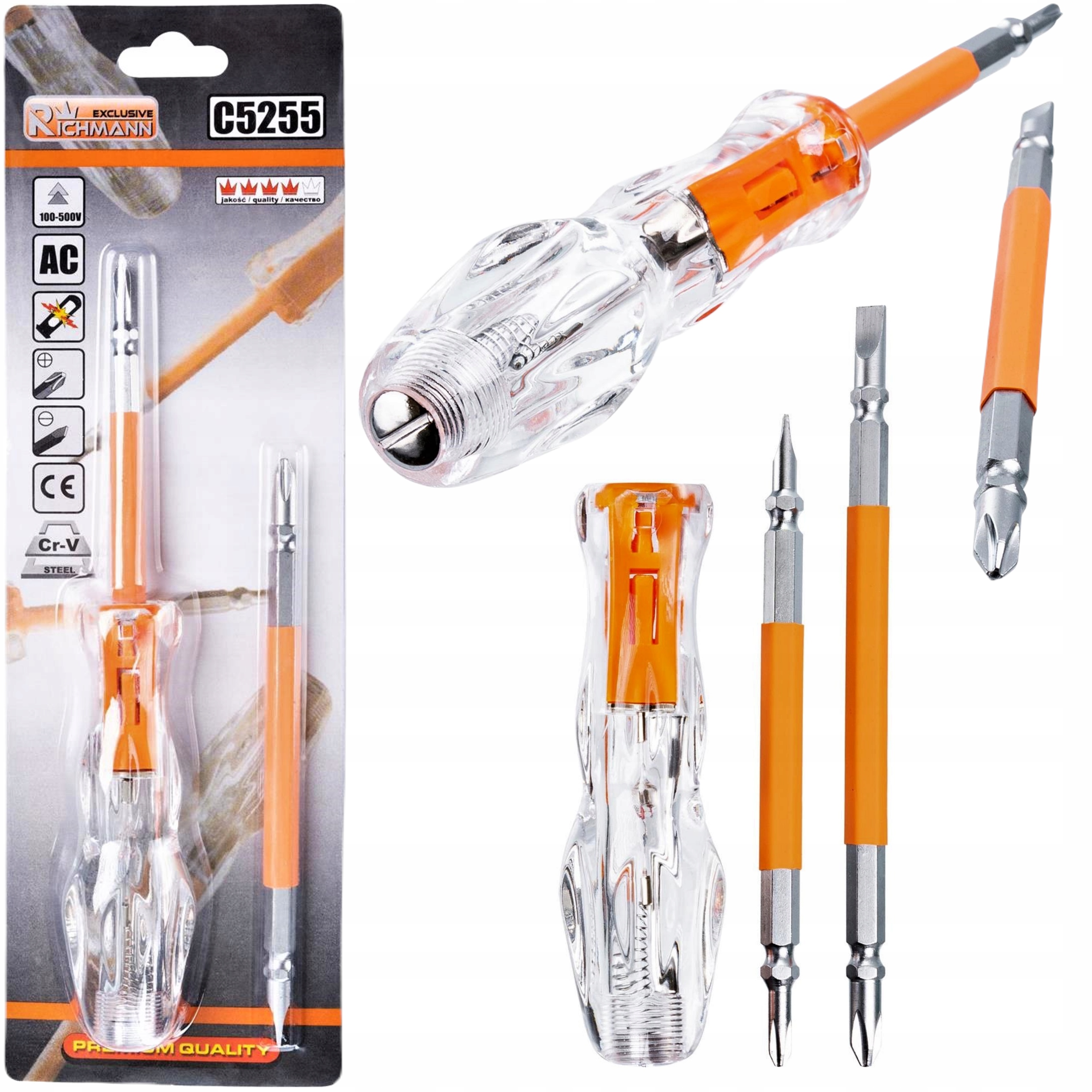 

Próbnik Napięcia Miernik Tester 100-500 V Końcówka