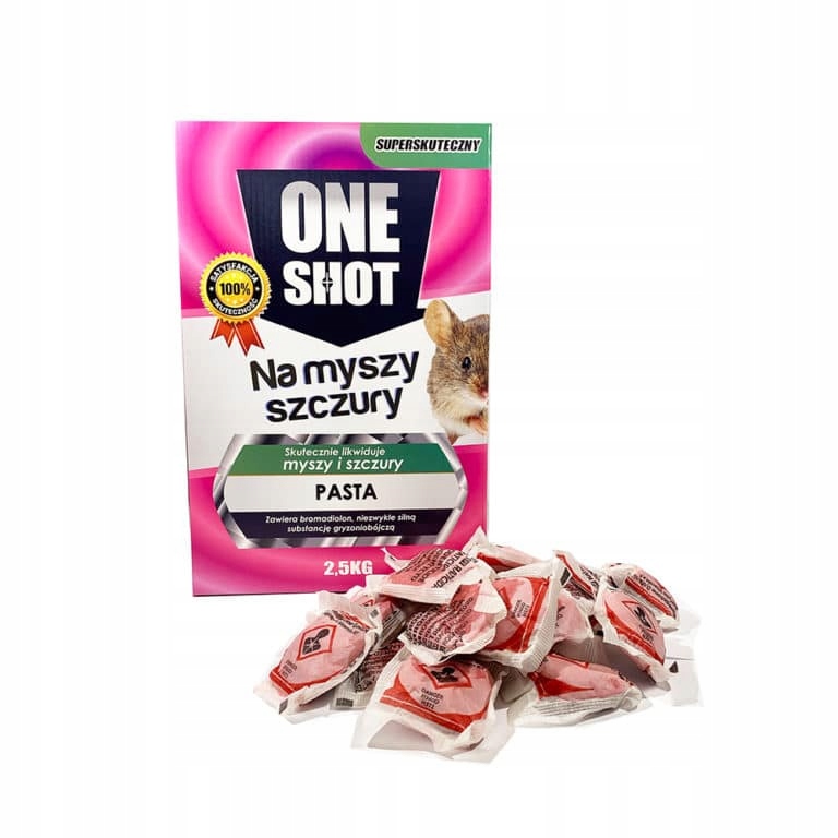 

One Shot 2,5 kg trucizna na myszy szczury Pasta