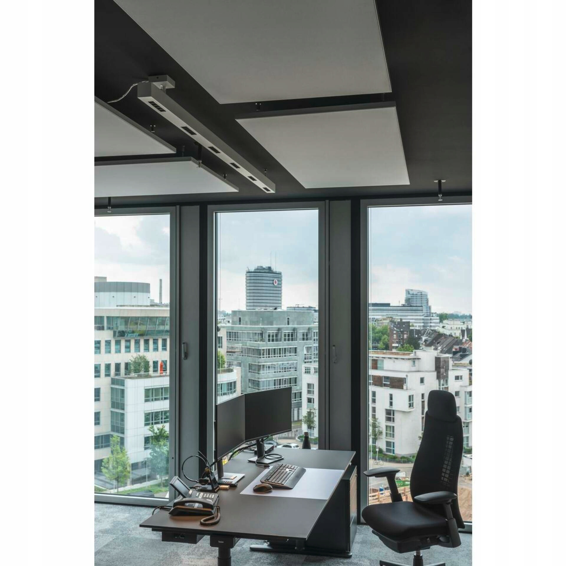 Závesné Led svietidlo Slv Q-line Pd 2m biela 4000K 4200lm UGR<10