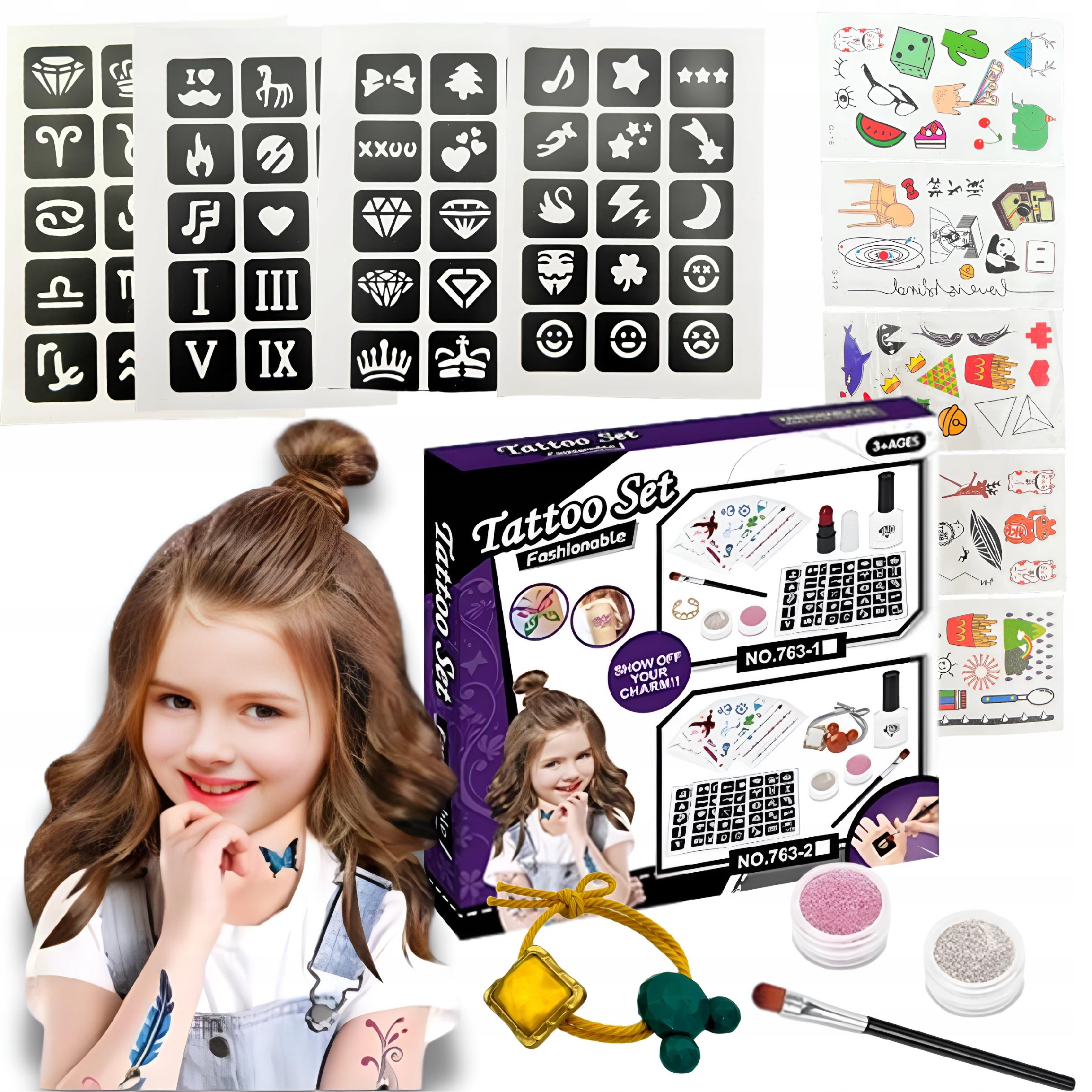 

Tatuaże Dla Dzieci Brokatowe Zestaw Do Tatuaży Diy