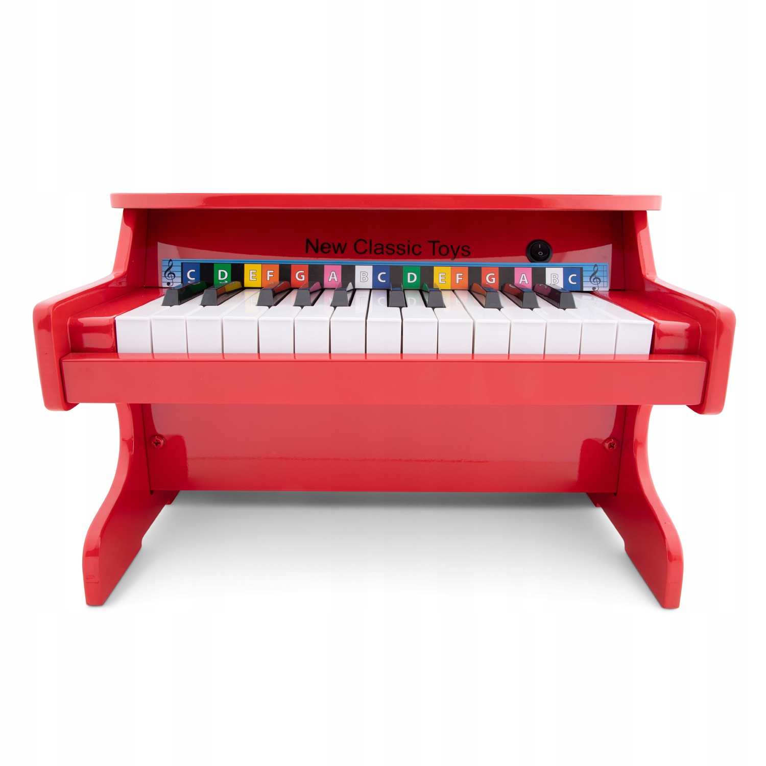 NEW CLASSIC TOYS E-Pianino czerwone – 25 klawiszy Płeć chłopcy dziewczynki