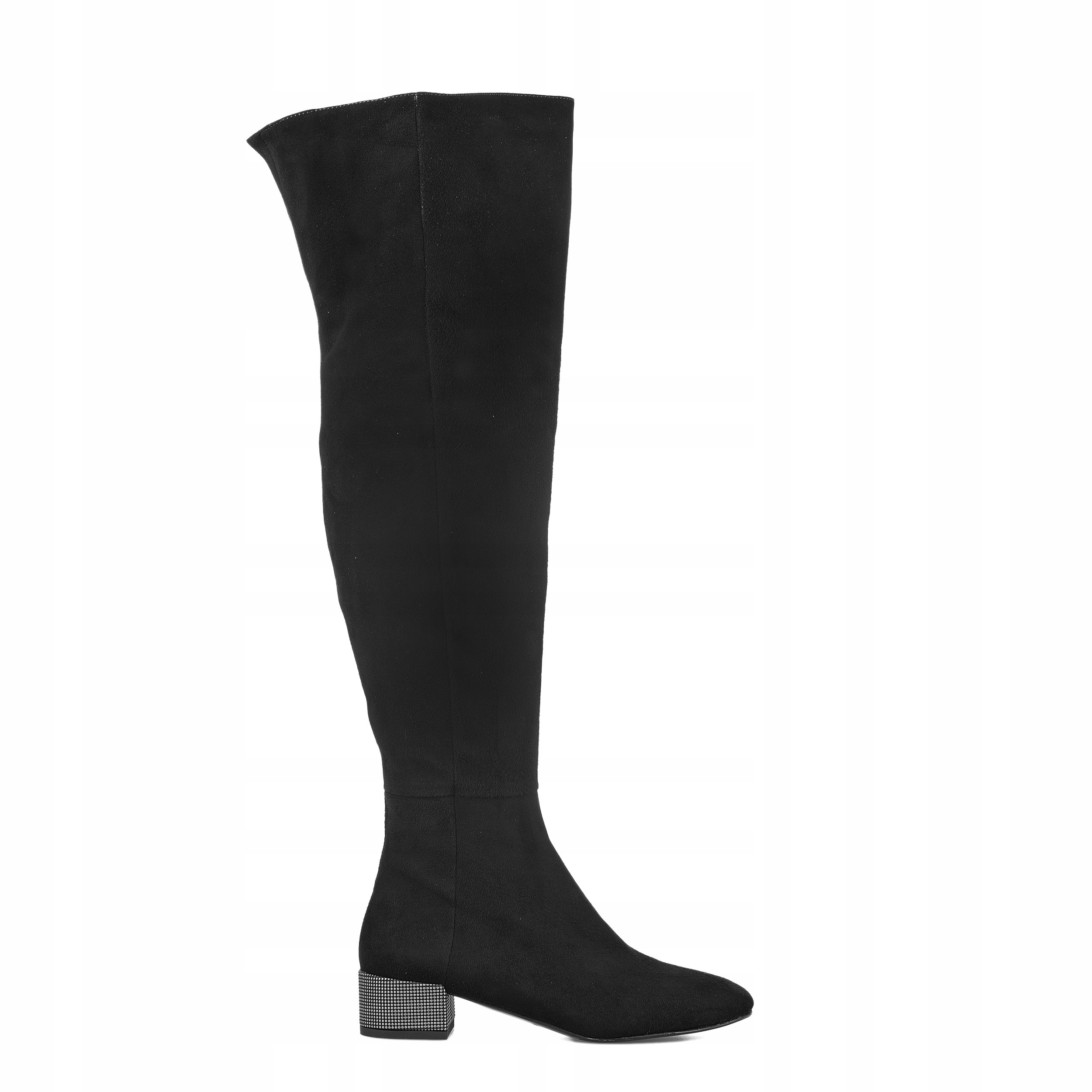 Kozaki damskie ZAMSZOWE płaski obcas Celebrity 36