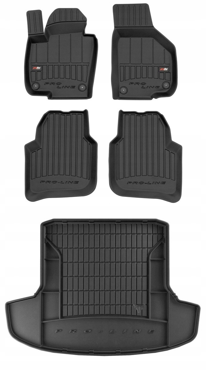 Set 3D gumové rohože pro Škoda Superb 2 Kombi 2009-2015 zw
