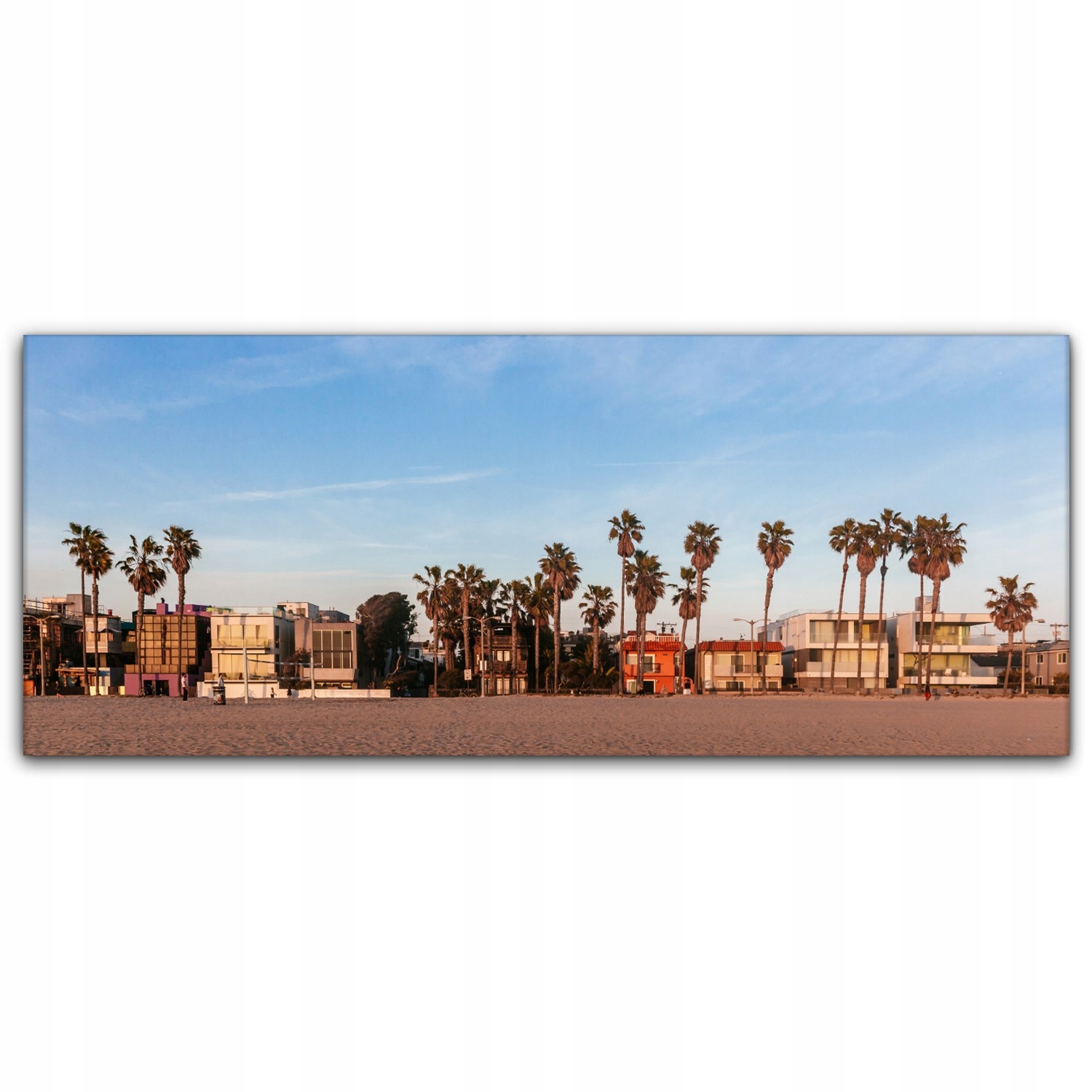 

Obraz płótno canvas 125x50 Palmy Plaża Los Angeles