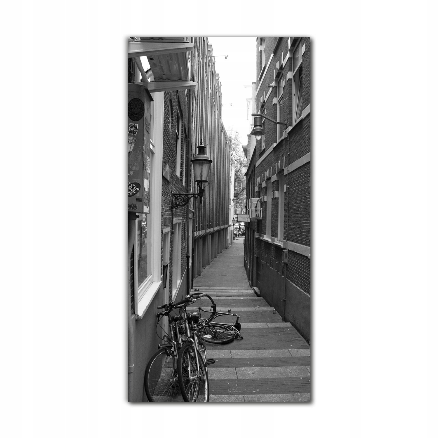 

Foto na szkle do salonu 70x140 cm Uliczka miasto