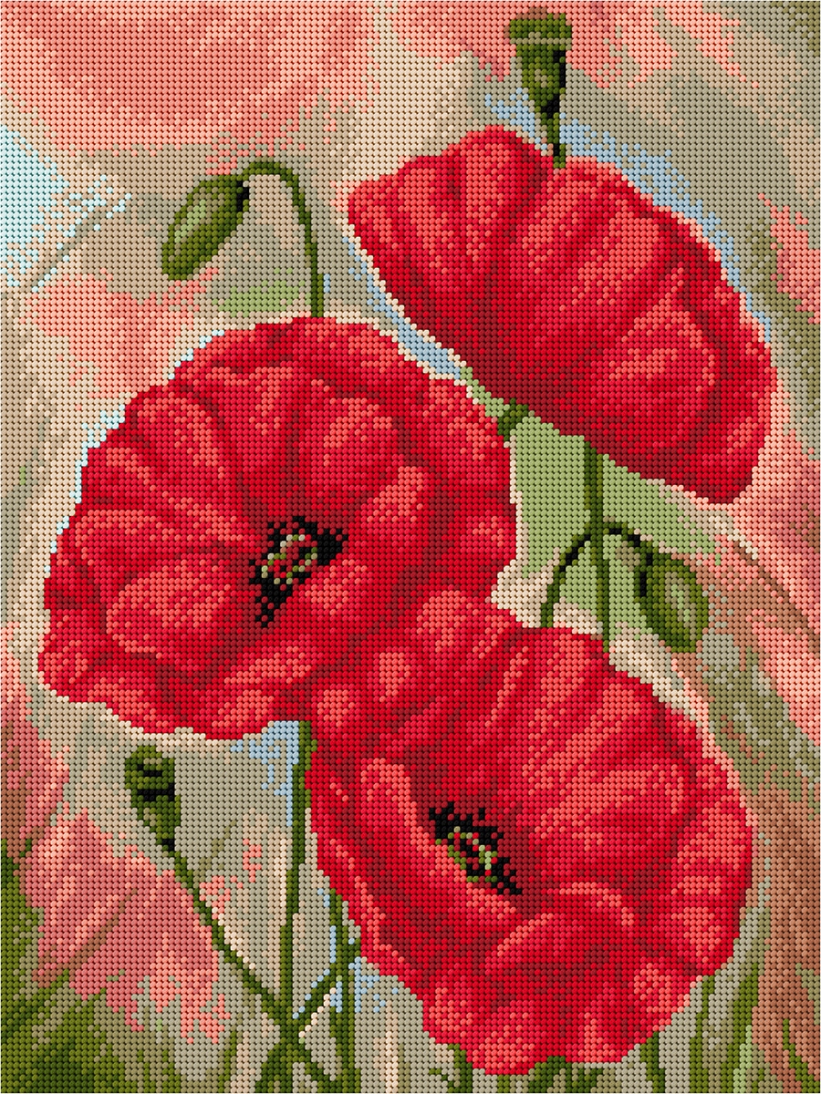 Vyšívací sada kanva Mulina 30*40cm 8054