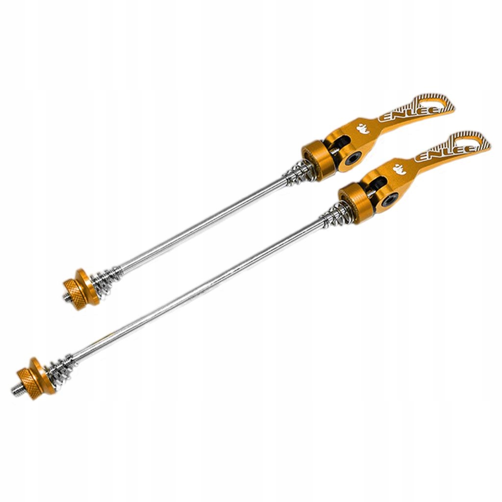 2x Rower górski Przód 100mm Tył 135mm Rower szosowy Quick Release Złoty