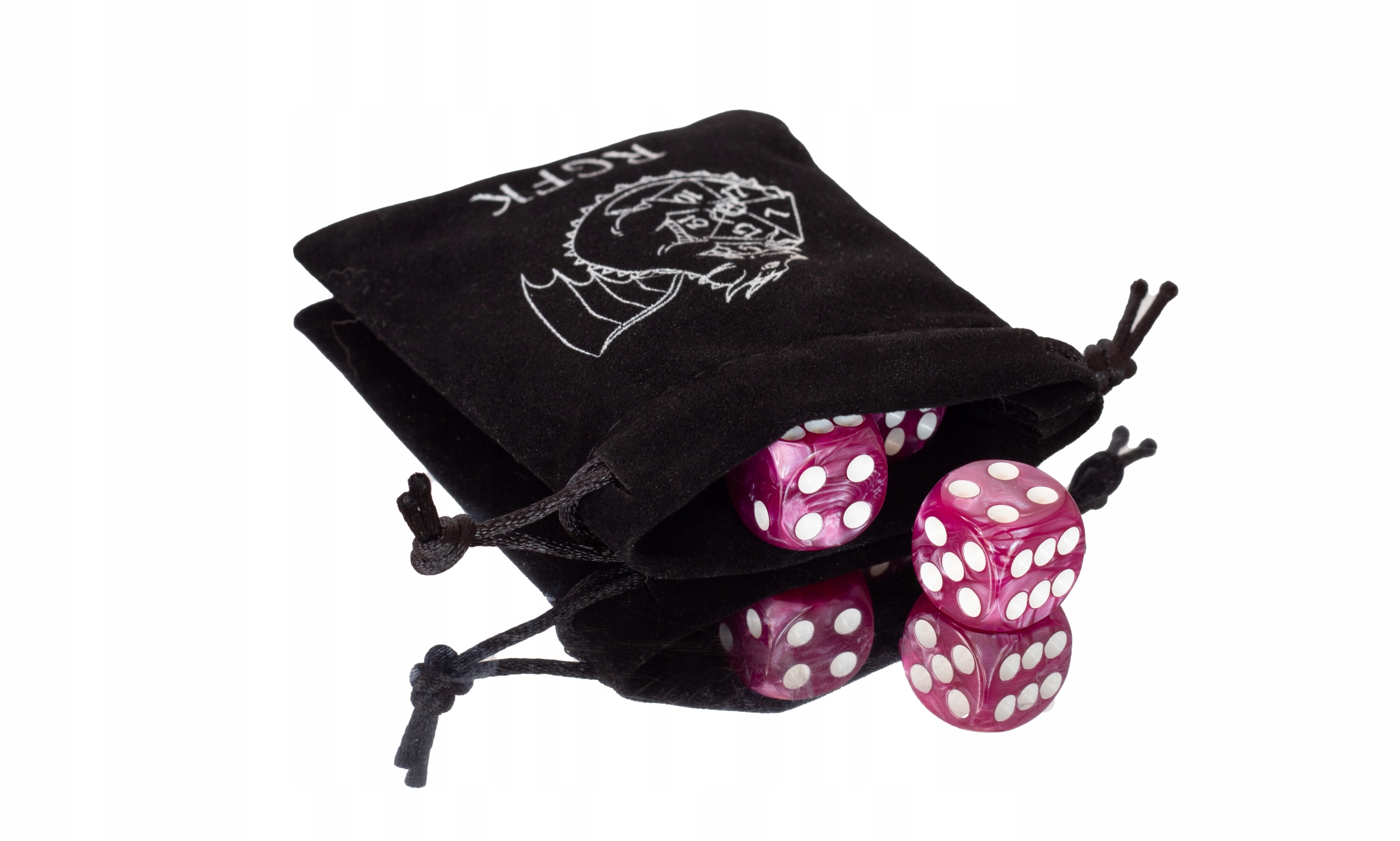 ZESTAW 2 KOSTEK K6 RPG KOŚĆ SZEŚCIOŚCIENNA PURPUROWE NIEBO 1,6 CM Liczba ścian 6