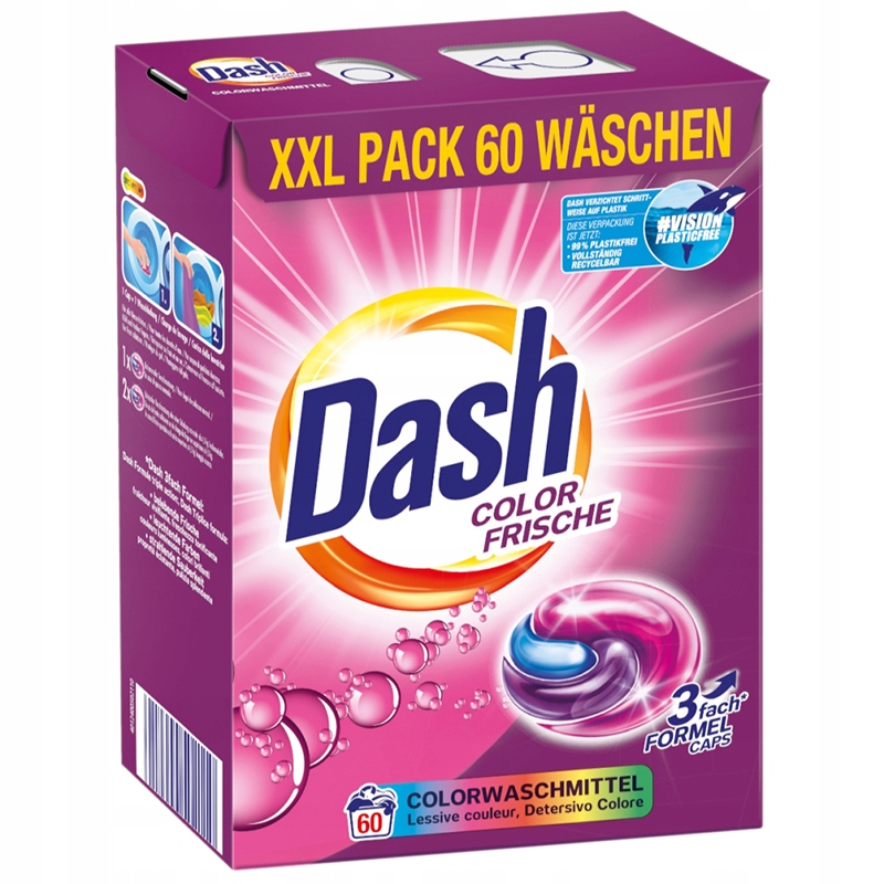 Levně Dash Caps Color Frische Kapsle Na Barevné Prádlo 60KS