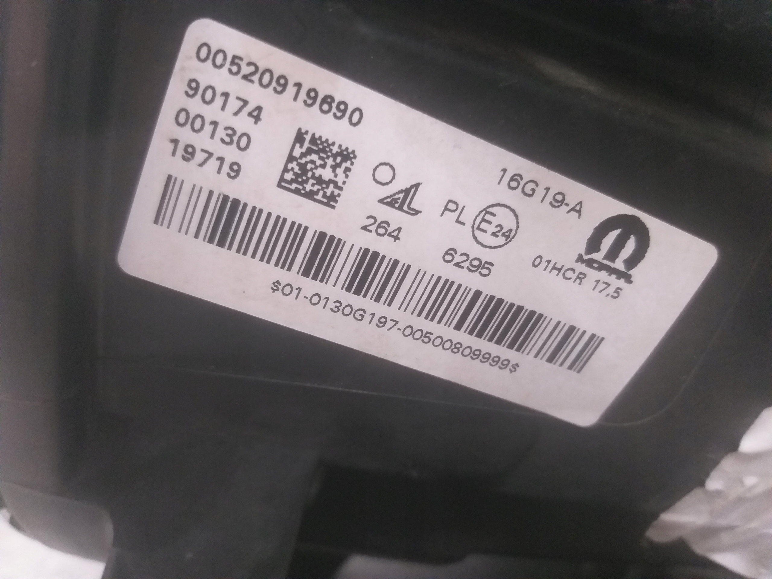 light front right FIAT 500X LIFT FULL LED 00520919690